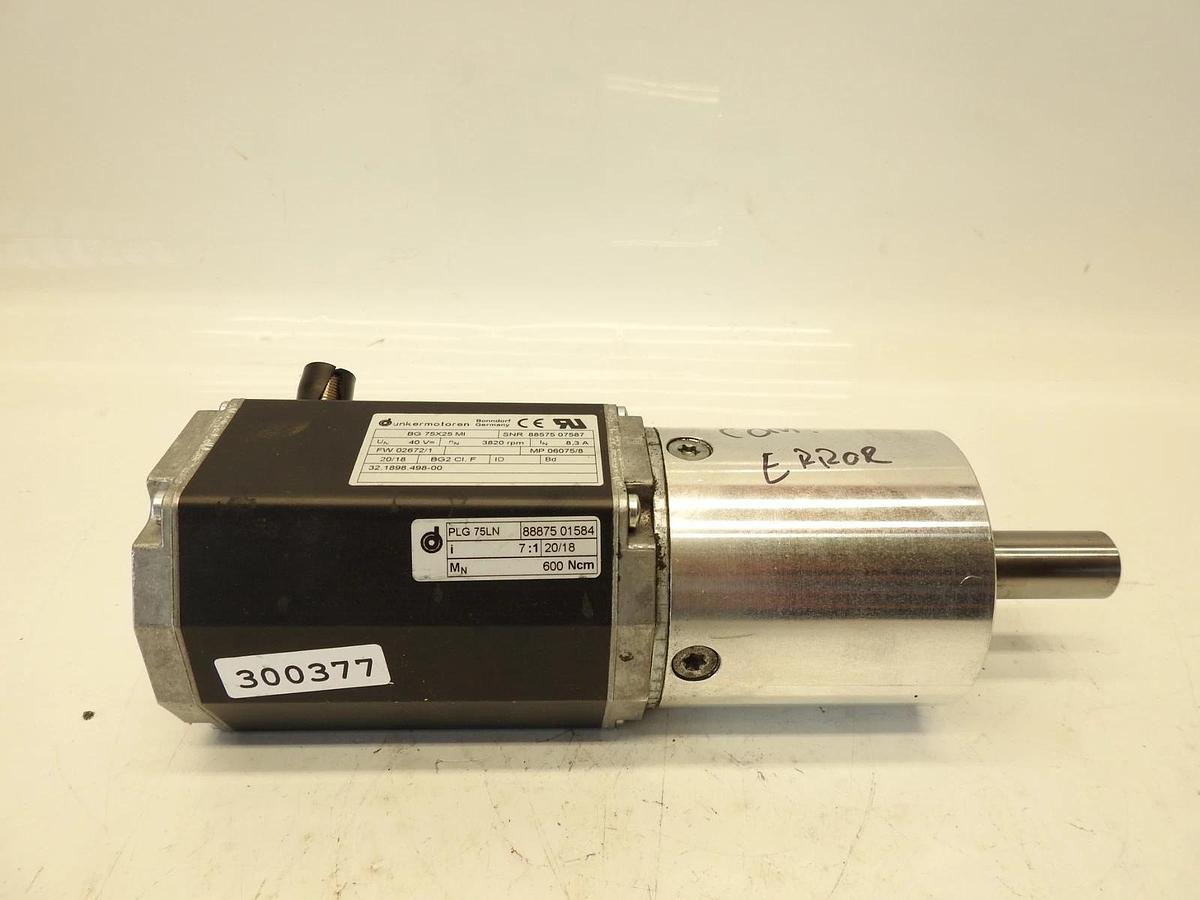 Dunkermotoren BG 75x25 MI Servo Motor 88575 07587 PLG 75LN 88875 01584 3820RPM