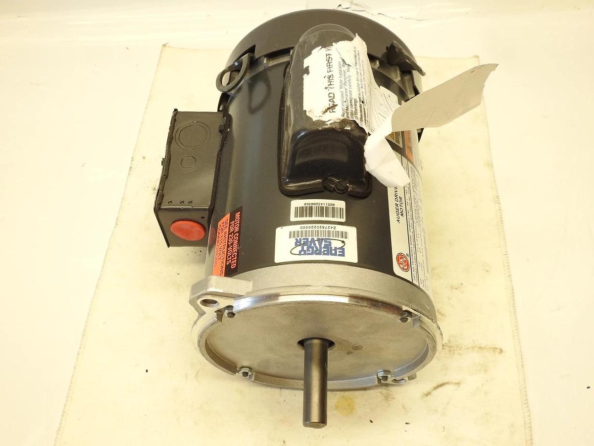 US Motors (Nidec) FD1CM2PZY Farm Duty - Auger Drive Motor - 1 ph, 1 hp, 1800 rpm