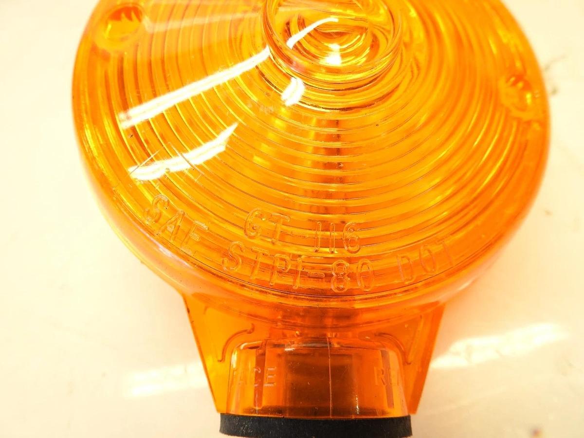 Lot of 15 Truck Lite Double Faced Amber Pedestal Light GT-116 LEAD DOT SAE STPI