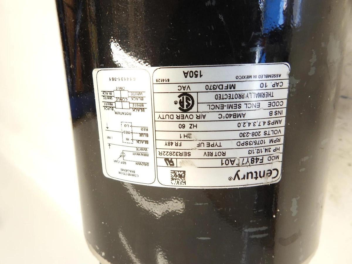 Century 150A 5.6" Diameter HVAC Direct Drive Fan Motor - 150A
