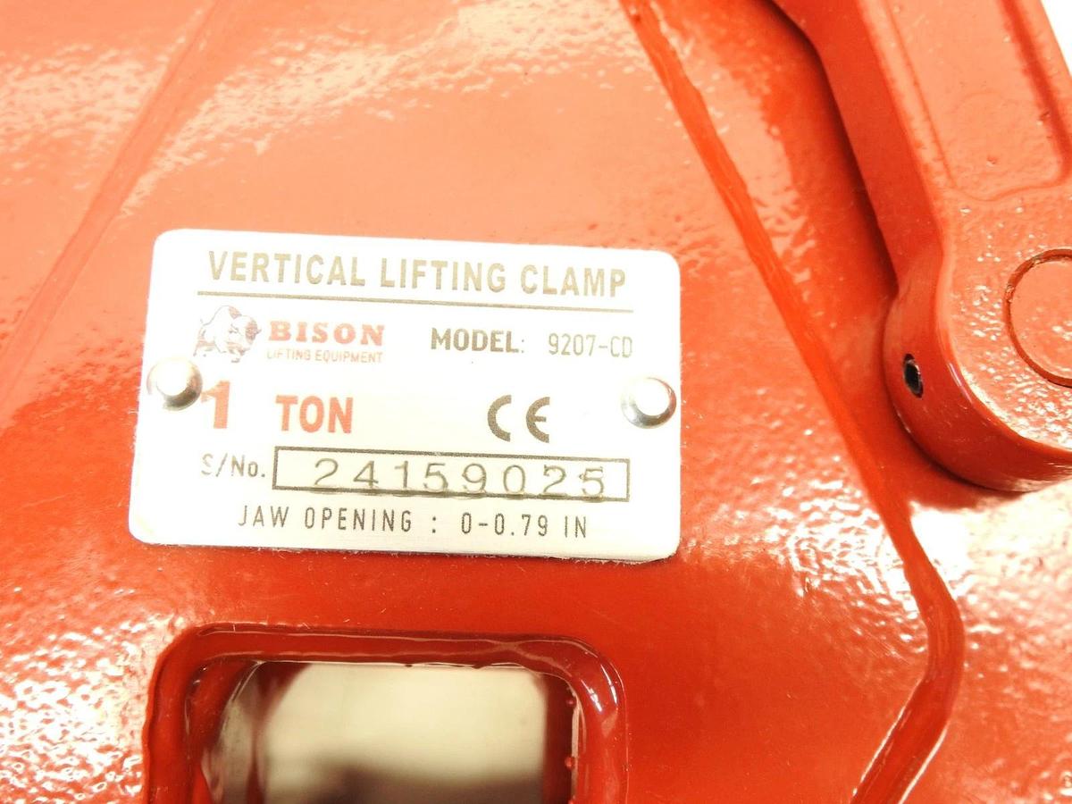 New Genuine Bison Vertical Lifting Clamp 9207-CD Clamp-DSQ Model