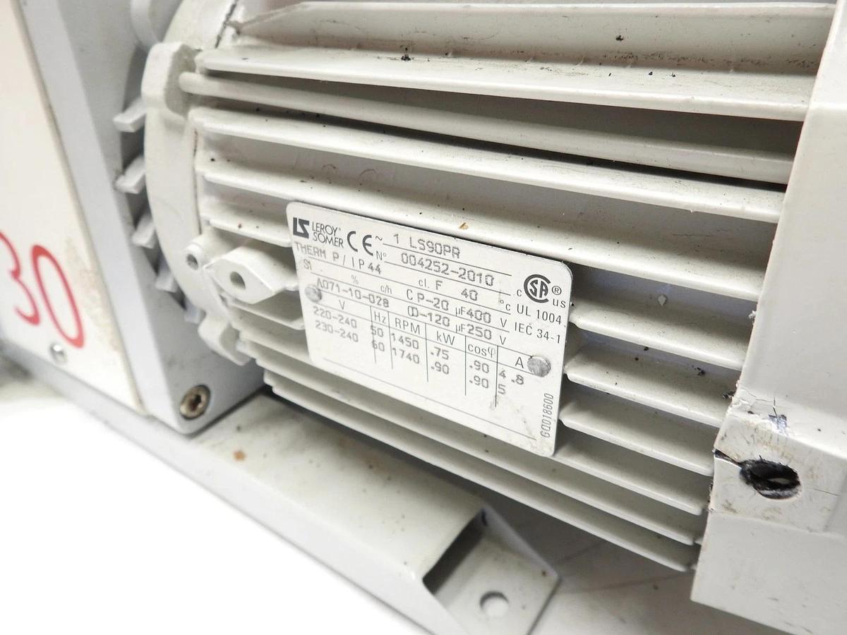 AS IS Edwards E2M30 Dual Stage Rotary Vane Vacuum Pump P/N A374-15-903