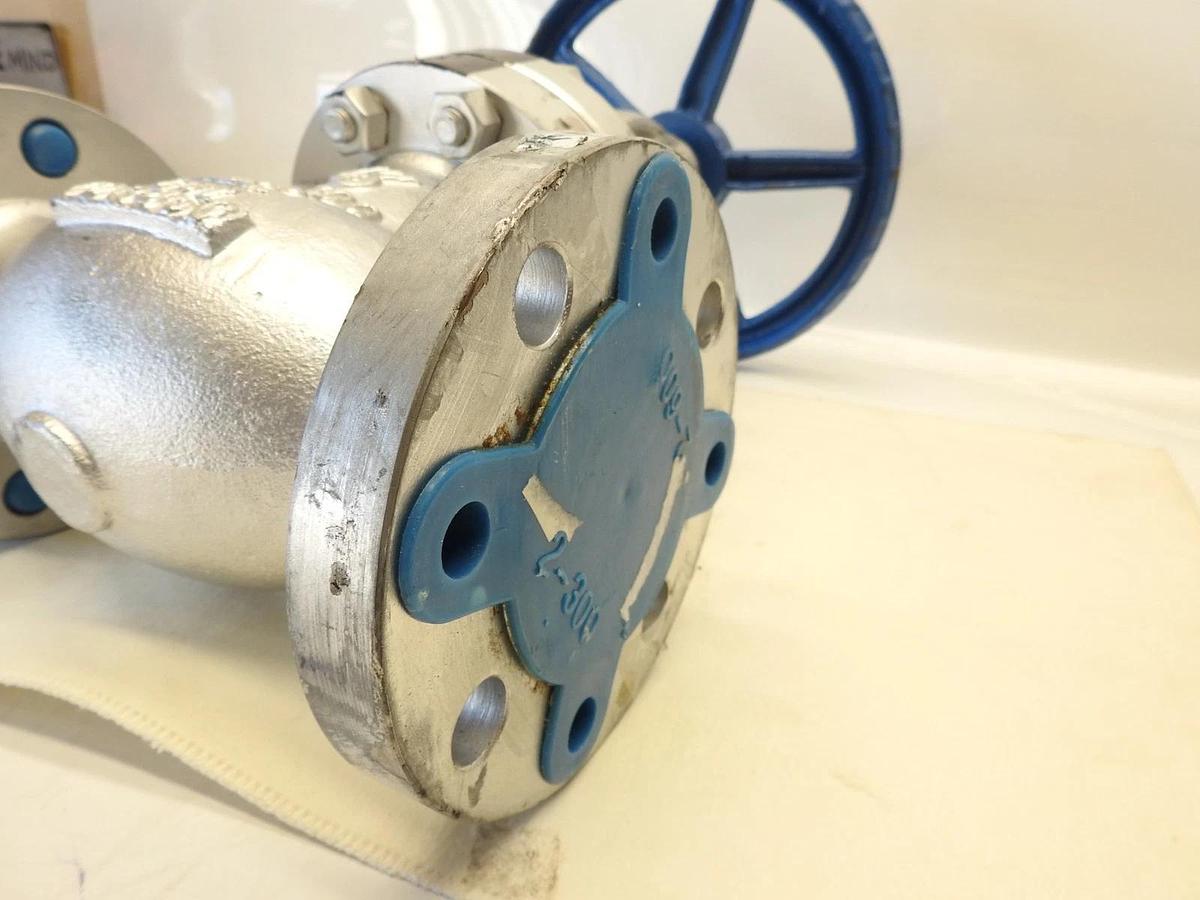DSI Cast Steel Globe Valve 141LU-N Z07KP23/3 2" Flanged WCB x Stainless Steel Tr