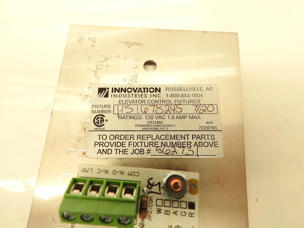 Innovation Industries HS1678245 Control Panel New