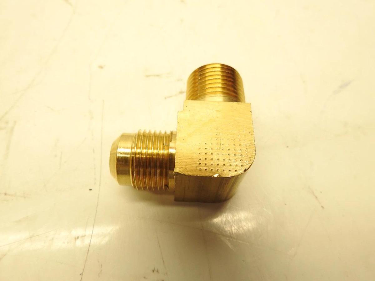 Lot Of 10 PARKER 249F-8-8 Male Elbow 45 deg.,Brass,Flare