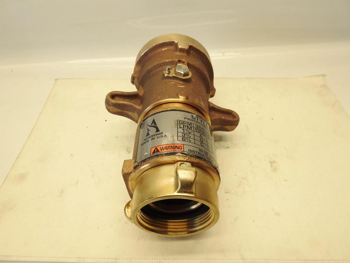 New AkroFoam Master Stream 2 1/2 NH Nozzle with Pickup Tube 4470