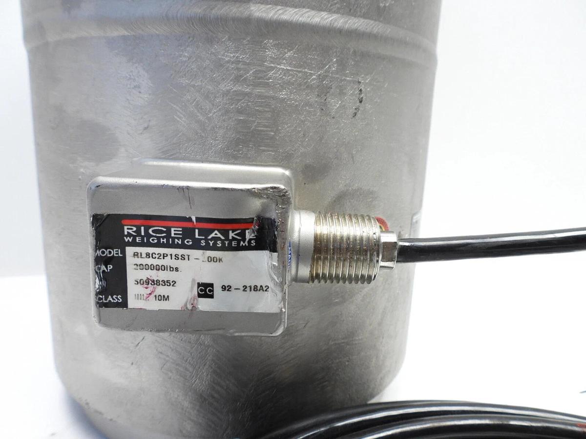 RICE LAKE RL8C2P1SST-200K STAINLESS STEEL COMPRESSION CANISTER LOAD CELL UNUSED