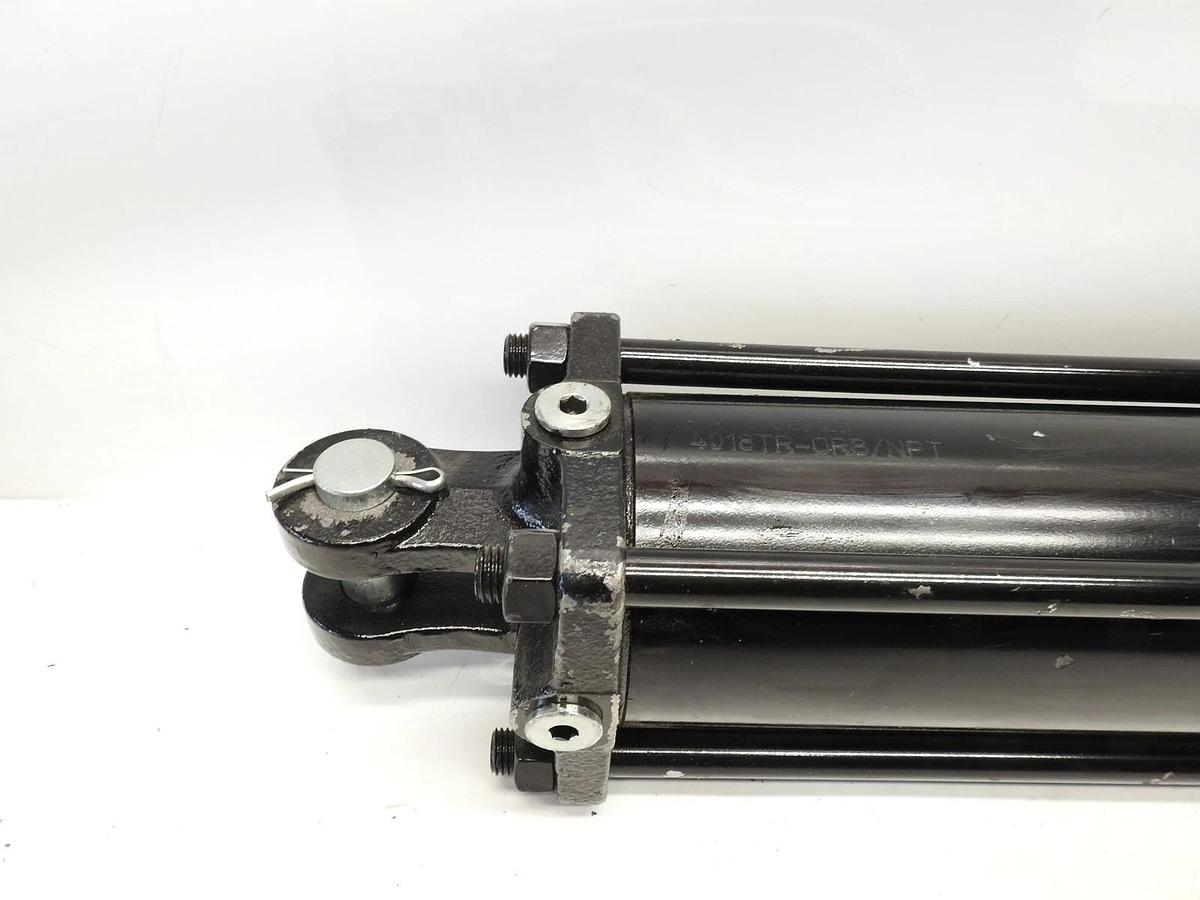 New Advanced Hydraulics 4018TR-ORB/NPT Hydraulic Cylinder 4" Bore 18" Stroke