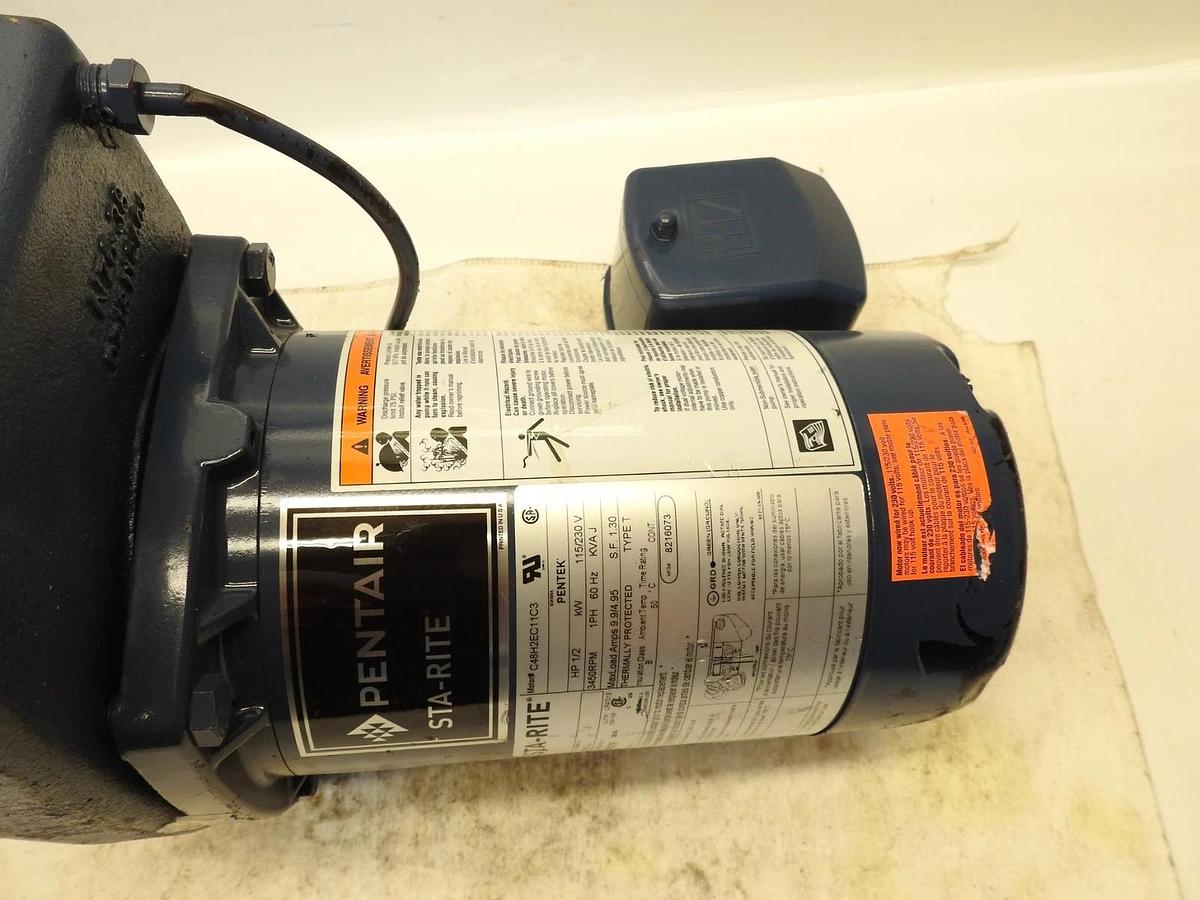 New Oem Pentair Sta-Rite C48H2EC11C3 Centrifugal Pump HP 1/2 115/ 230 Volt