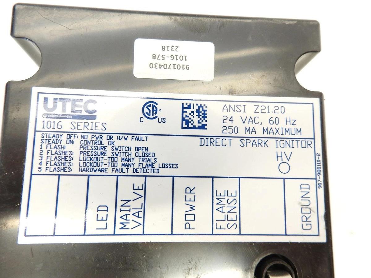 Lot Of 2 UTEC 1016 Series OEM Part LENNOX Direct Spark Ignition Control Module