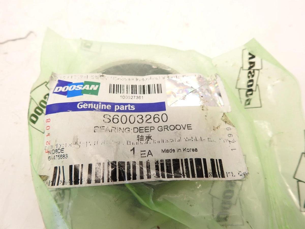 Lot Of 4 Oem Doosan S6003260 Deep Groove Bearing NEW