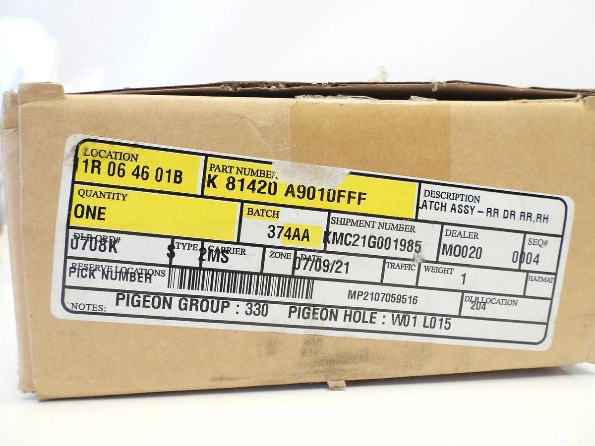 Oem 81420A9010 Kia Latch assyrr dr rr 81420A9010, New Genuine OEM Part