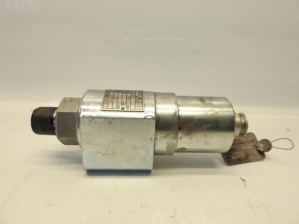 New Mercer Valve - 91-M2C61P1541 - 3/4" Threaded Relief Valve - 4500 psi