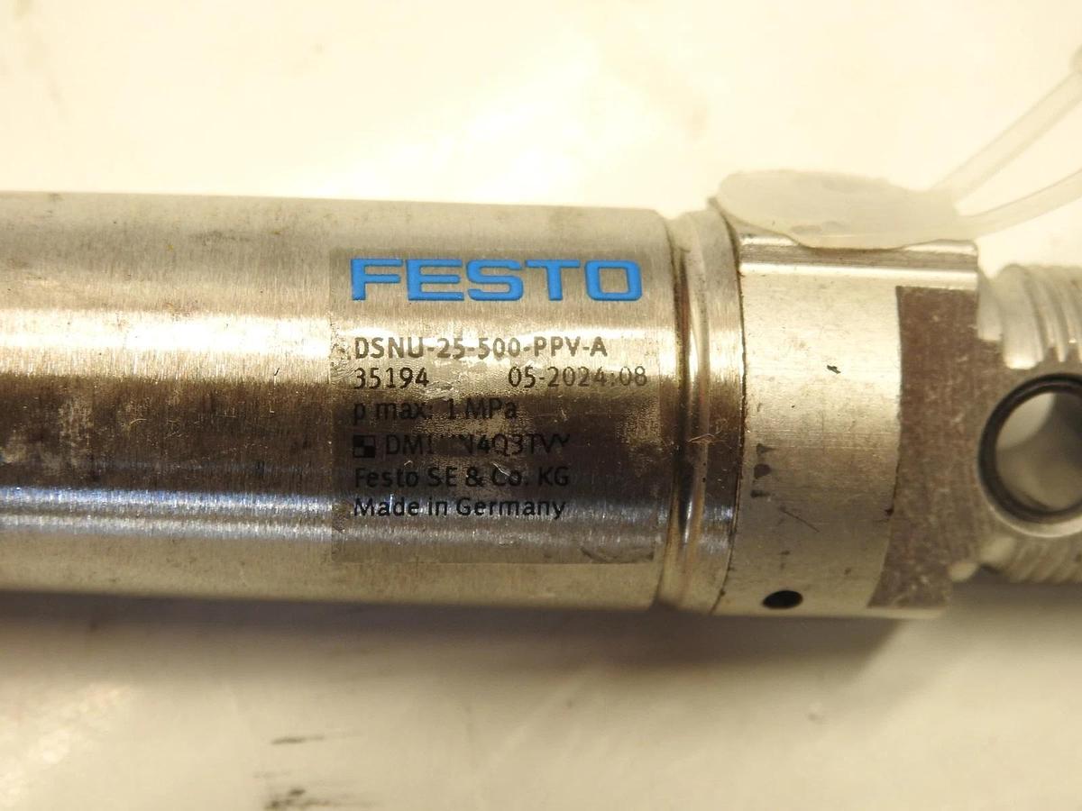 Festo DSNU-25-500-PPV-A Double Acting Pneumatic Cylinder 25mm X 500mm 10bar