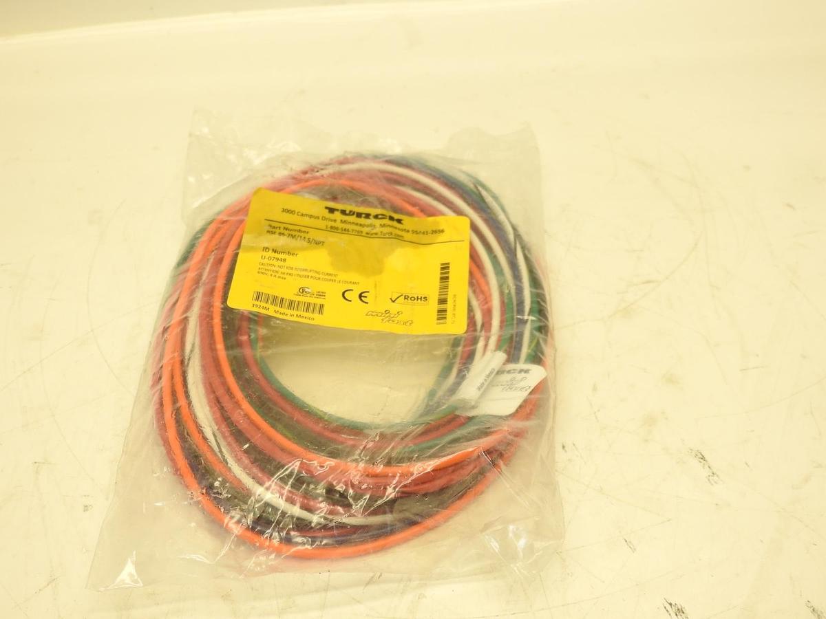 Turck U-07948 RSF 86-2M/14.5/NPT Ethernet receptacle bulkhead connector