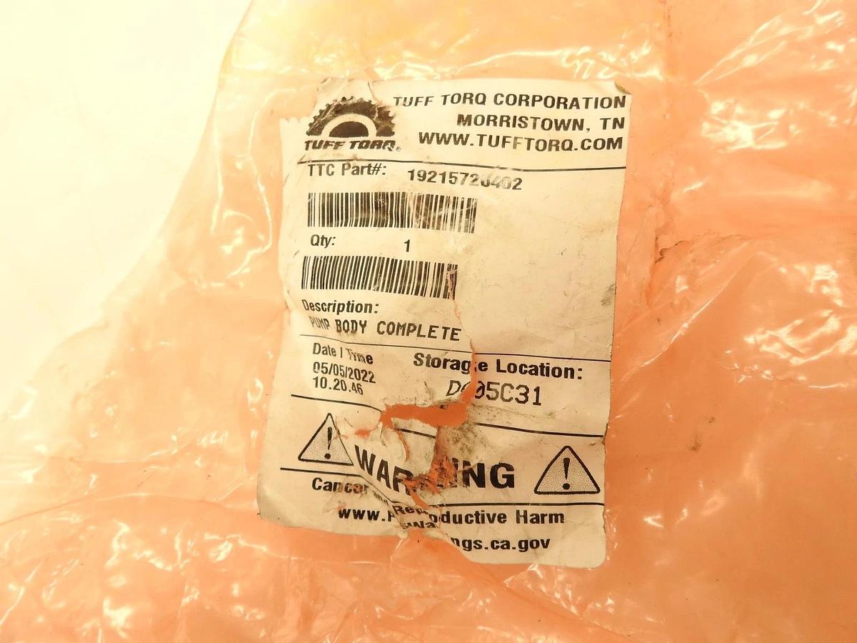 Tuff Torq Genuine Part 19215726402 Pump Body Complete*** NEW ***FREE SHIPPING***