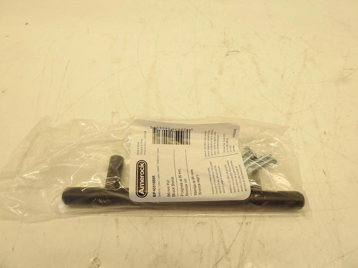 10PK Amerock BP40516BBR Cabinet Pull | Black Bronze | 3-3/4 inch Center to Cente