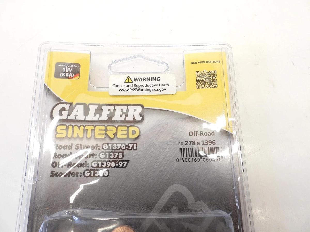 Galfer Brakes Rear HH Sintered Brake Pads for Honda CR125R 2002-2007
