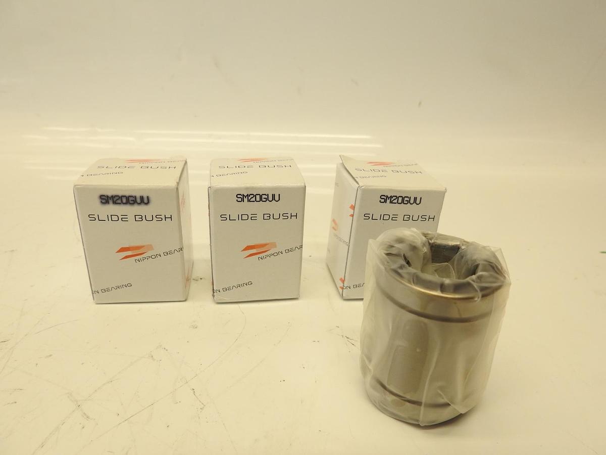 LOT OF 3 NIPPON SM-20GUU LINEAR SLIDE BUSHING SM20GUU