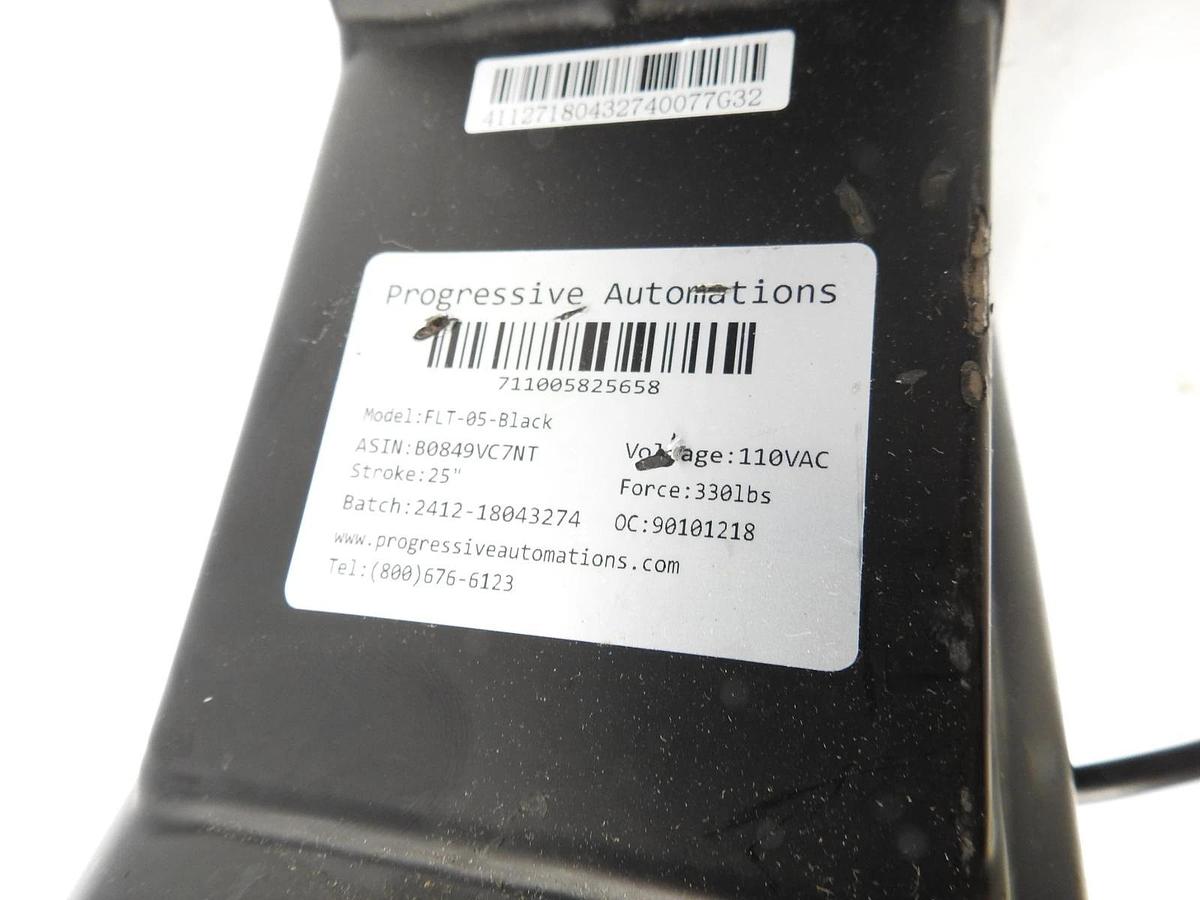 Progressive Automations Model: FLT-05-Black Adjustable Desk Leg Column, Leg Only