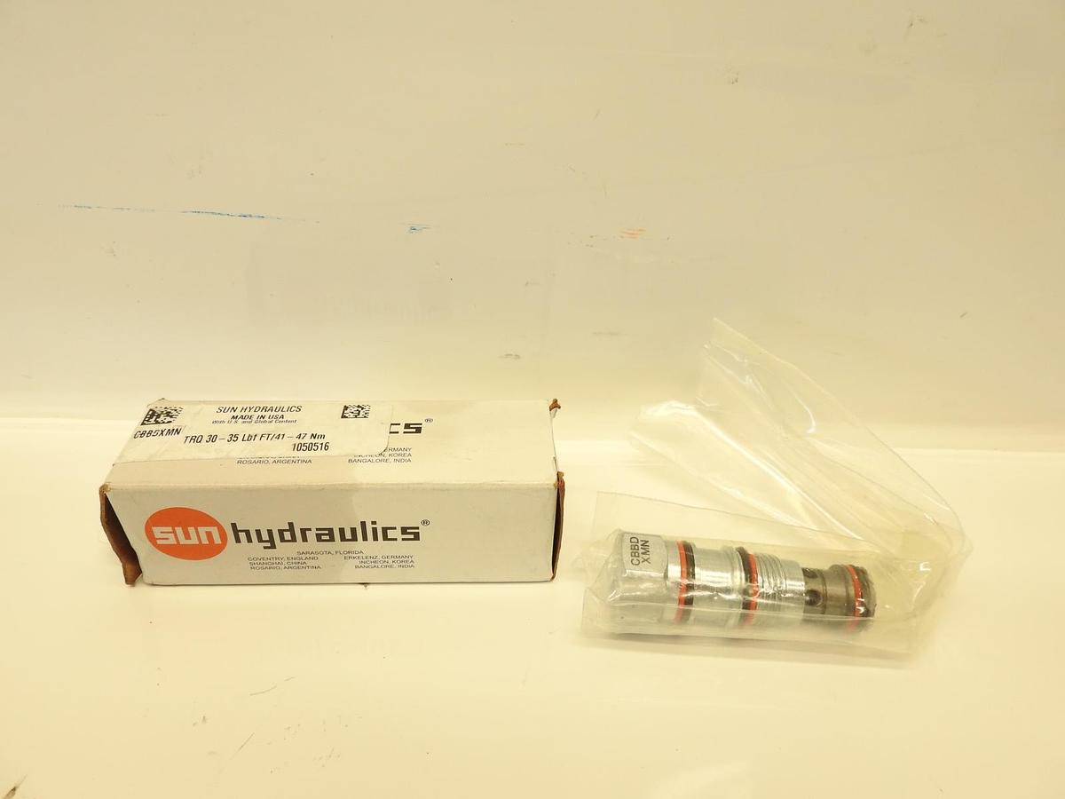 New Oem Sun Hydraulics CBBDXMN CARTRIDGE VALVE TRQ 30-35 LBF FT/41-47Nm
