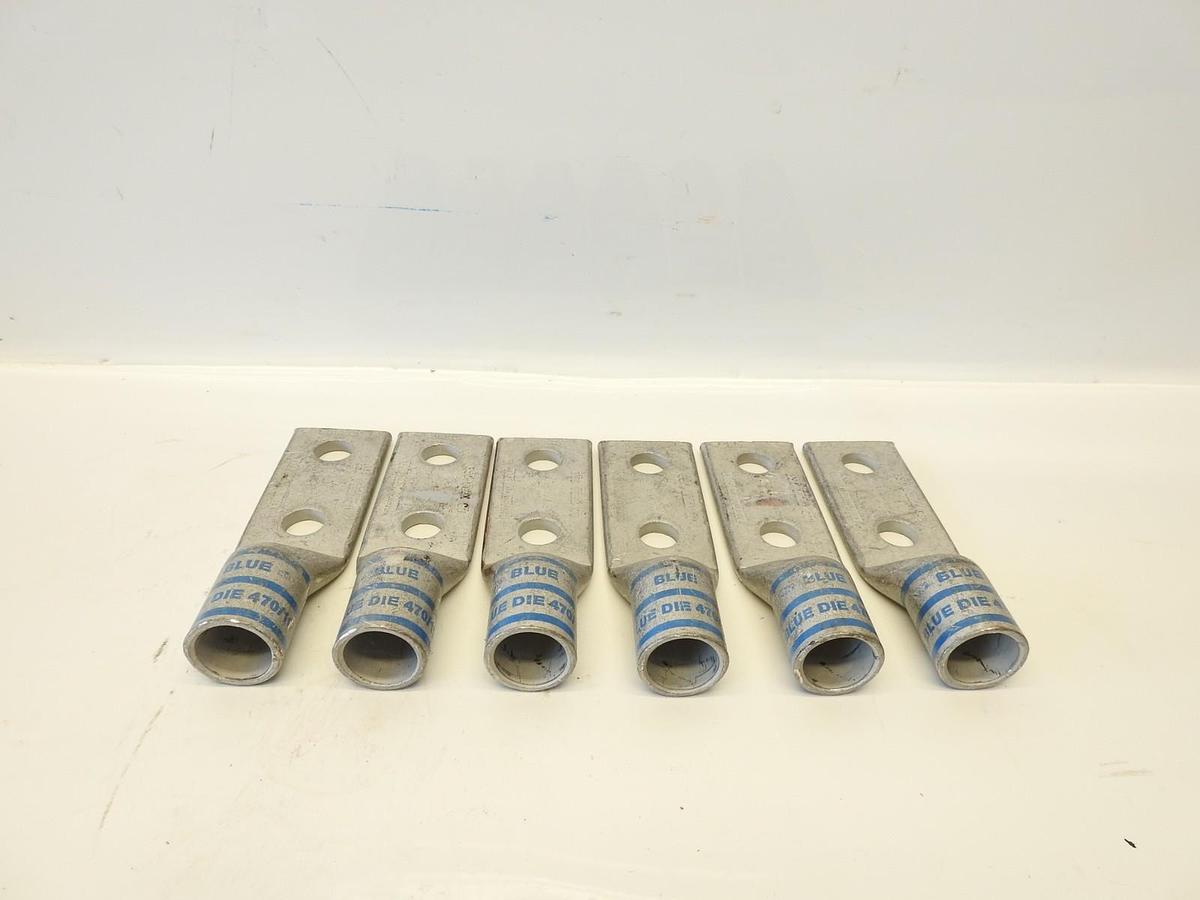 Lot Of 6 Genuine Burndy Blue DIE 470/19 Compression Lug YAG34L2NTCFXTZ 350 Flex