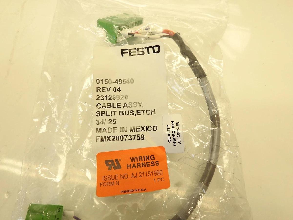 Lot Of 8 Festo CABLE ASSY SPLIT BUS ETCH 0150-49540 23128920 AJ 21151990  FMX200