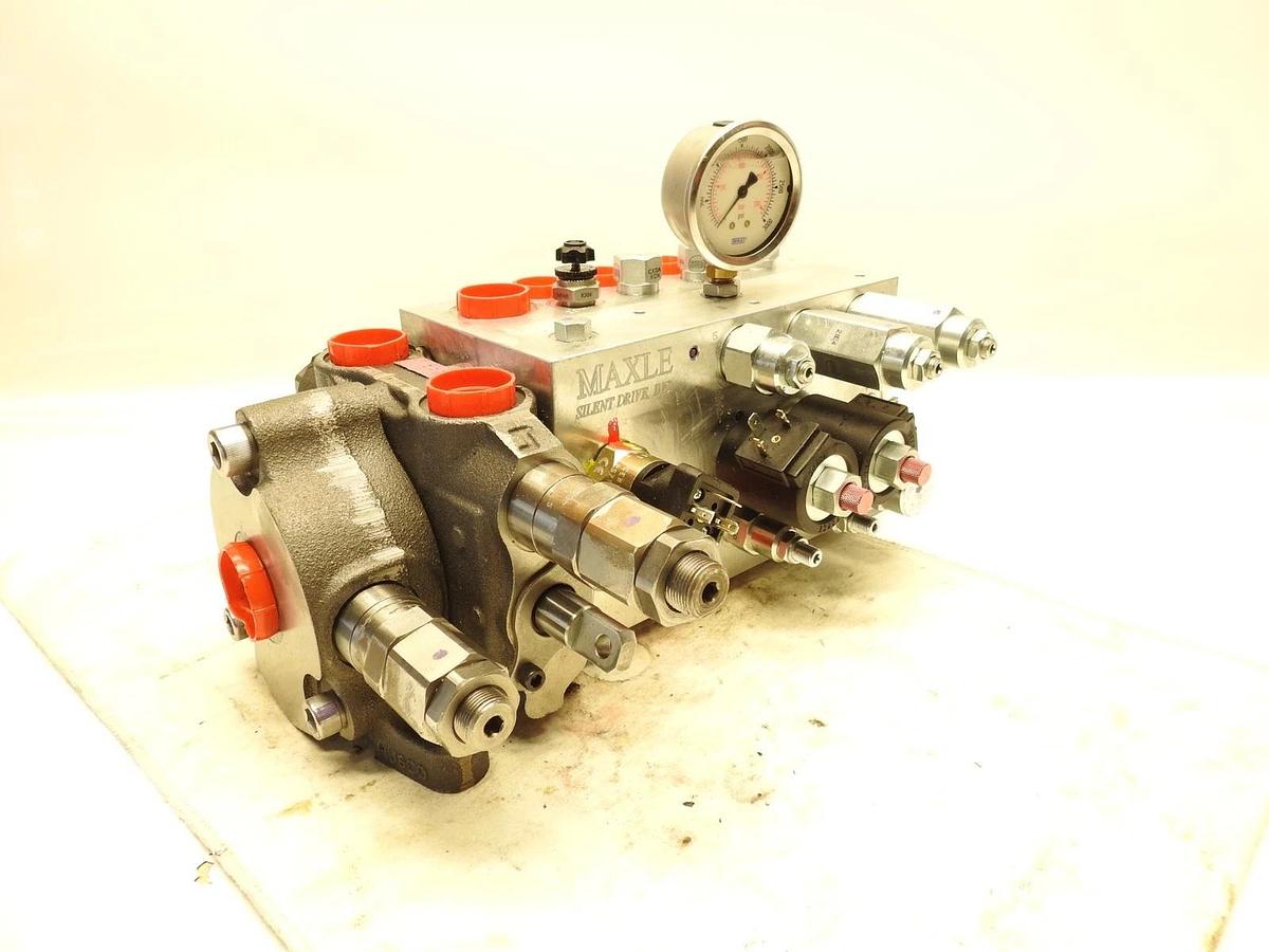 New Oem Maxle E24FCQ57A Drop Down Trailing Axle Hydraulic Valve Manifold