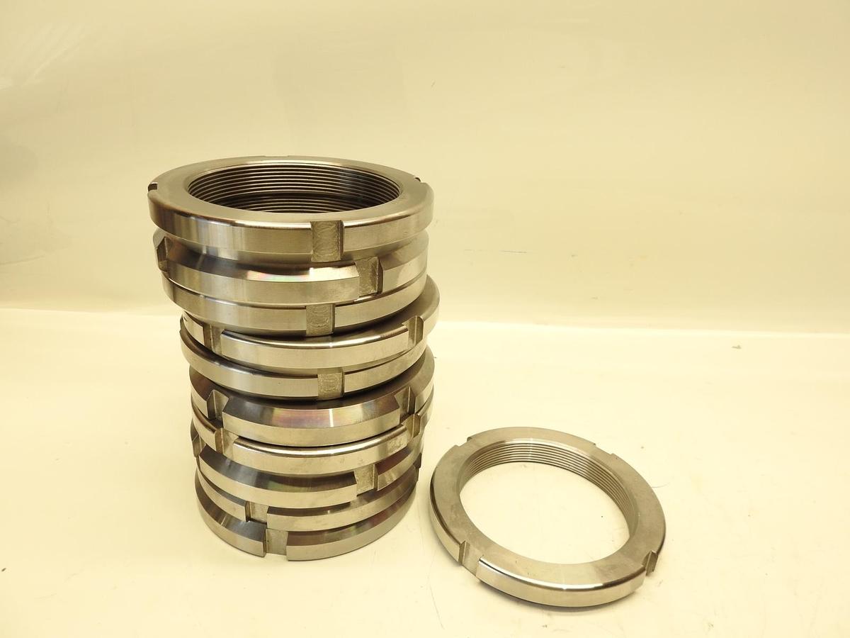 Lot Of 11 AN21 Bearing Lock Nut 5-7/16" OD 5" Face Dia 3/4" W 4.122-12 Thread BO
