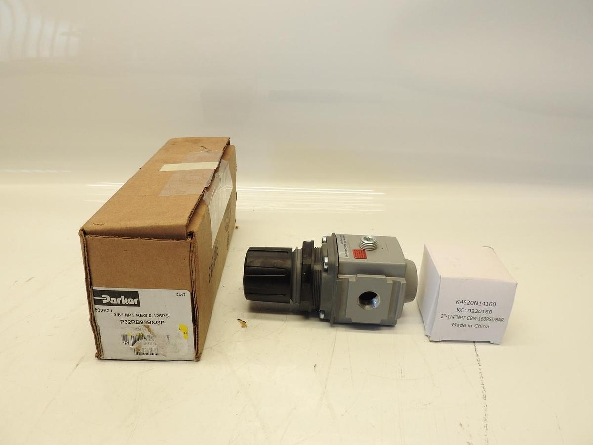 New Oem Parker Regulator 3/8” P32RB93BNGP