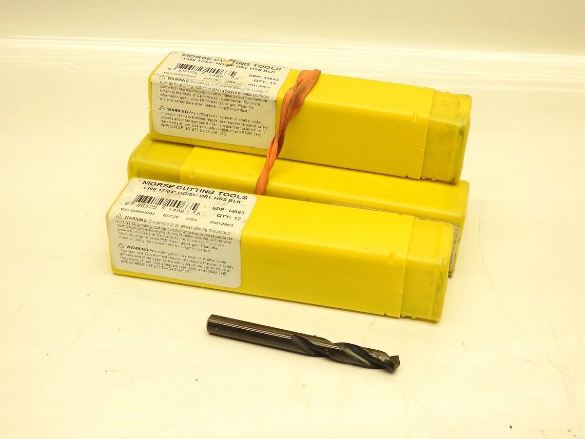 Used 48PK MORSE 14984 1398 1-Stage Type C Heavy Duty Screw Machine Aircraft Drill, 3/