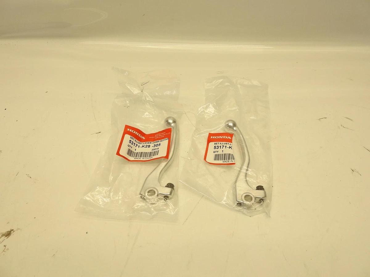 Lot Of 2 NEW GENUINE HONDA OEM FRONT BRAKE LEVER 2014-2024 CRF125F/FB *53171-K28