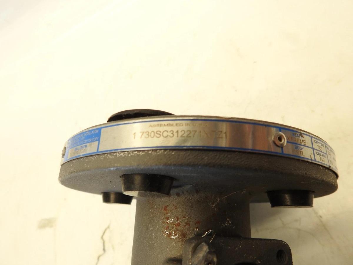 Jamesbury 730SC312271XTZ1, Mon/Kmon 1" Ball Valve, 740 PSIG, Chlorine B16.34