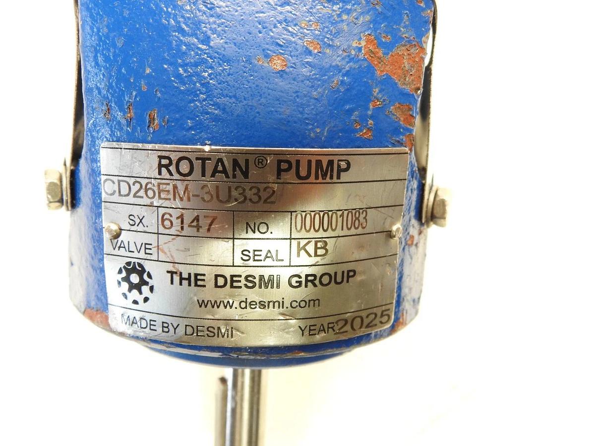 New Genuine Rotan Desmi CD26EM-3U332 DN25, 1in CD Series Chemical Duty Stainless
