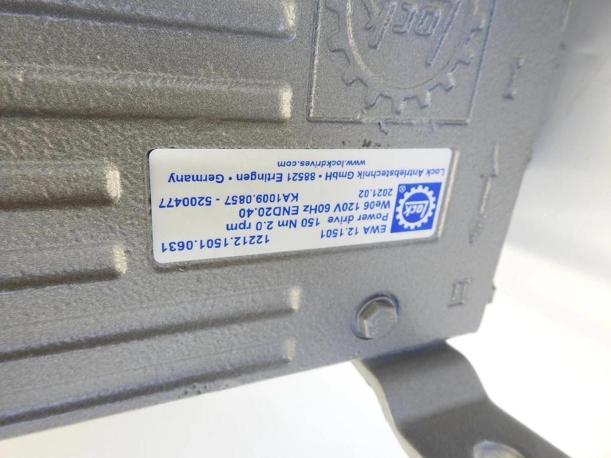 New Lock power Drive EWA 12.051 150Nm 2.0 rpm 60Hz  EWA-12