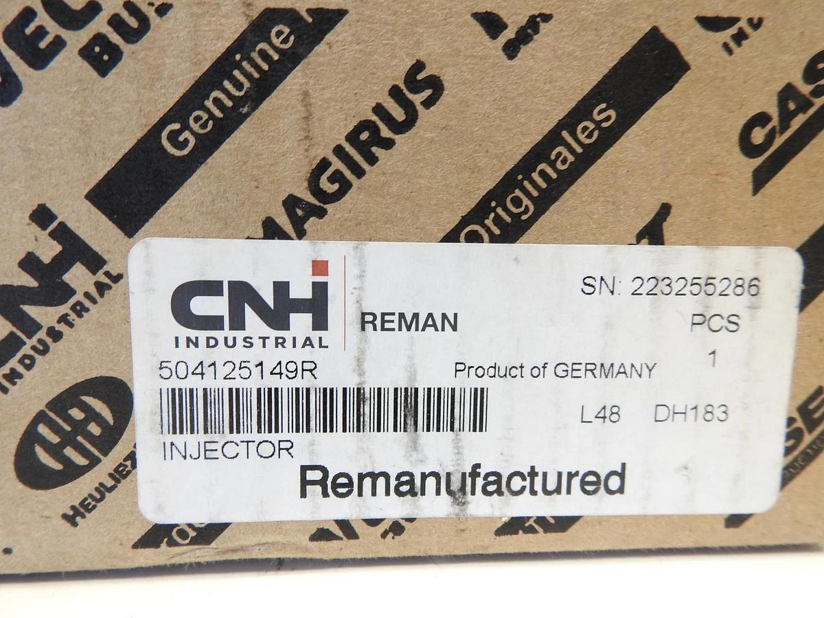 REMAN CASE NEW HOLLAND 504125149R FUEL INJECTOR FUEL SYSTEM