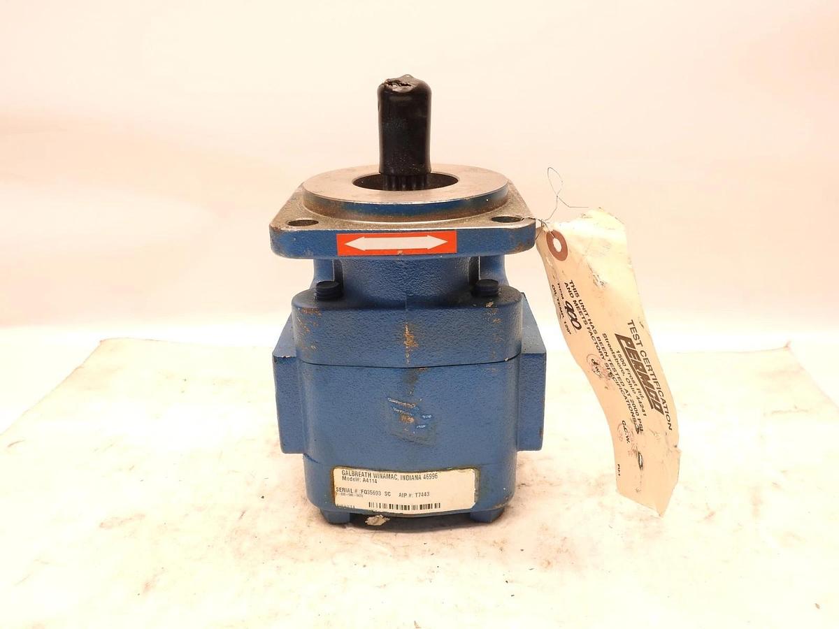 New Genuine Galbreath A4114 Pump, 17.5 GPM Direct Mounted Bi Rot