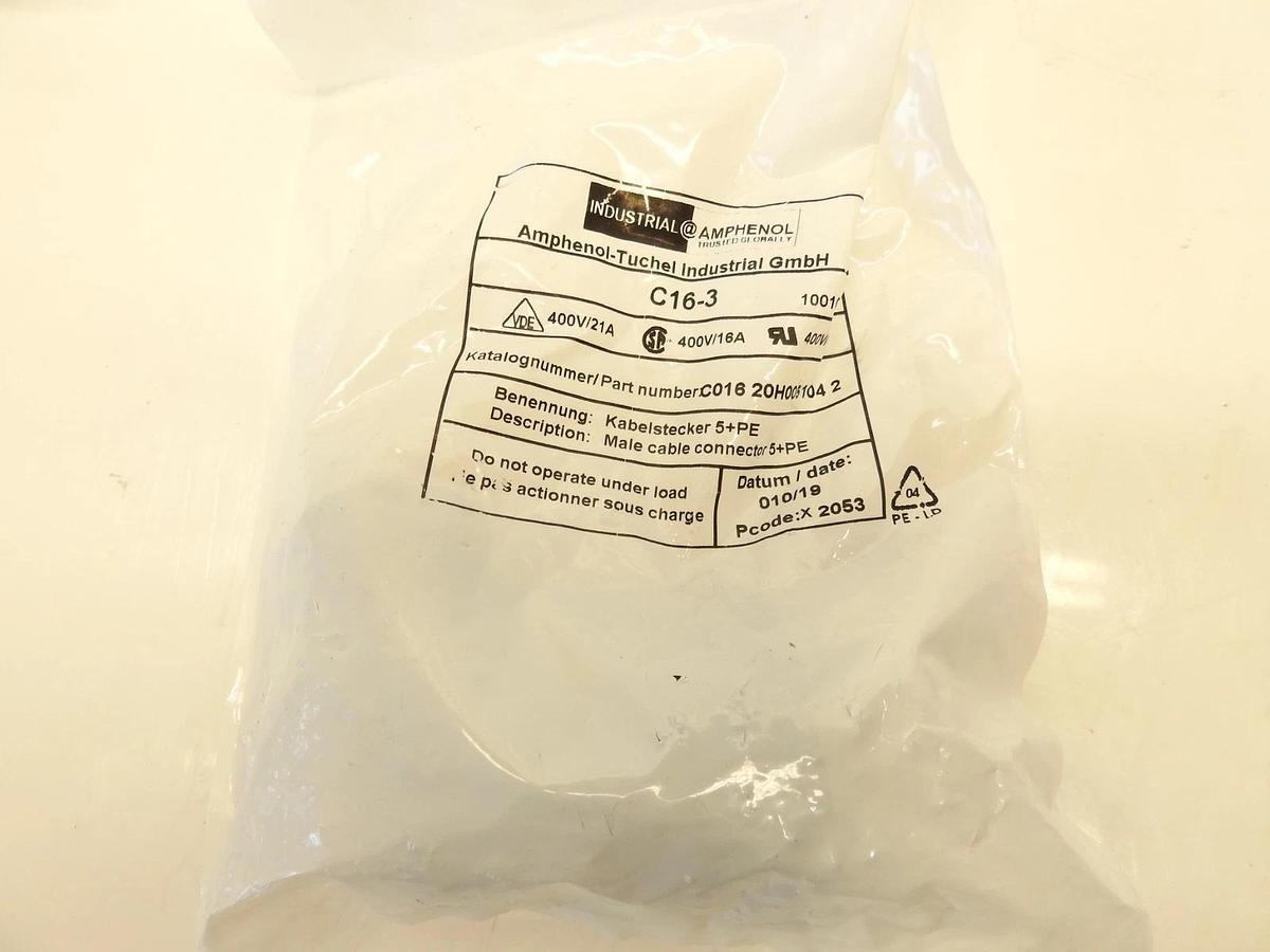 Lot Of 3 AMPHENOL-TUCHEL C016 10D014 002 1 / AMPHENOL C16-3  Mouser 183272 v