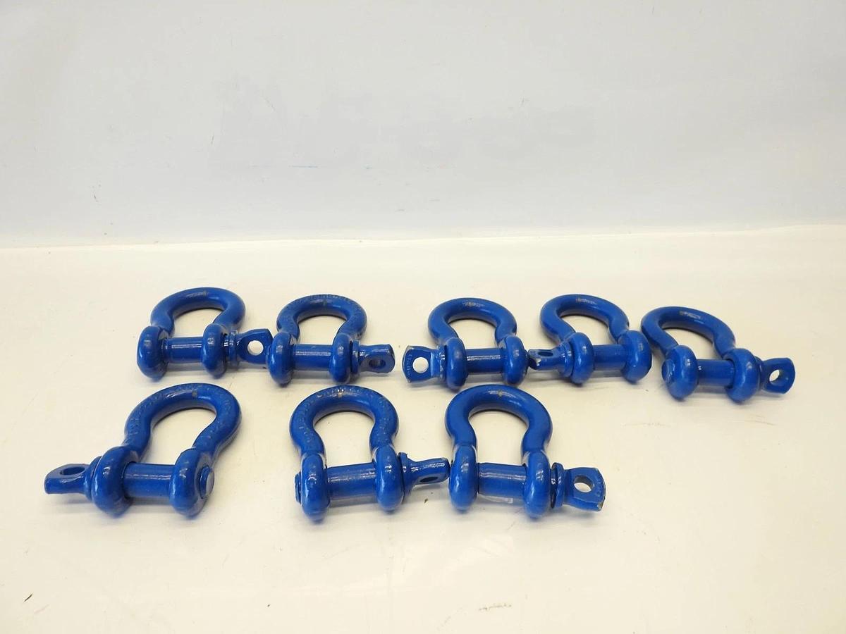Lot Of 8 New Campbell Anchor Shackle, Screw Pin 5/8" Forged Steel 5411005, WLL 3