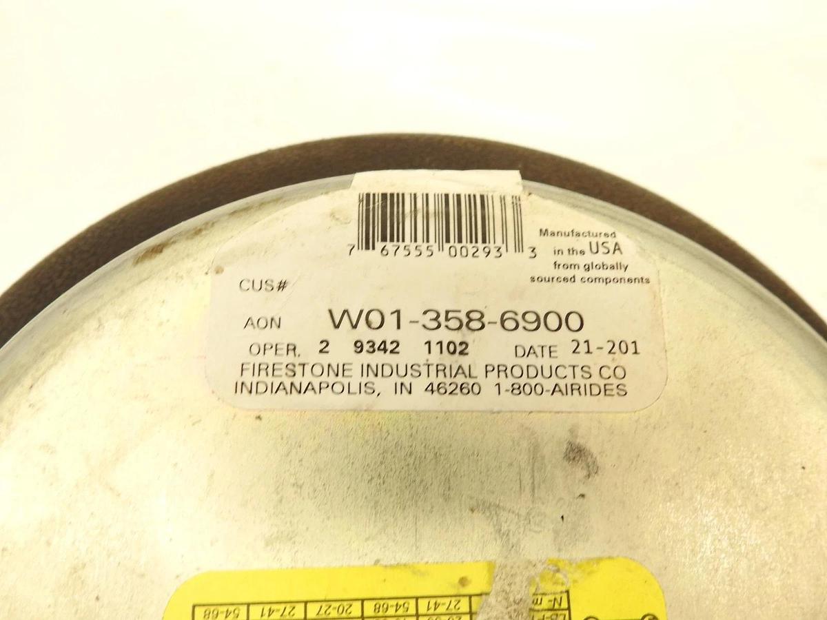 New Genuine New Firestone W01-358-6900 Double Convoluted Air Spring 3/4" NPT