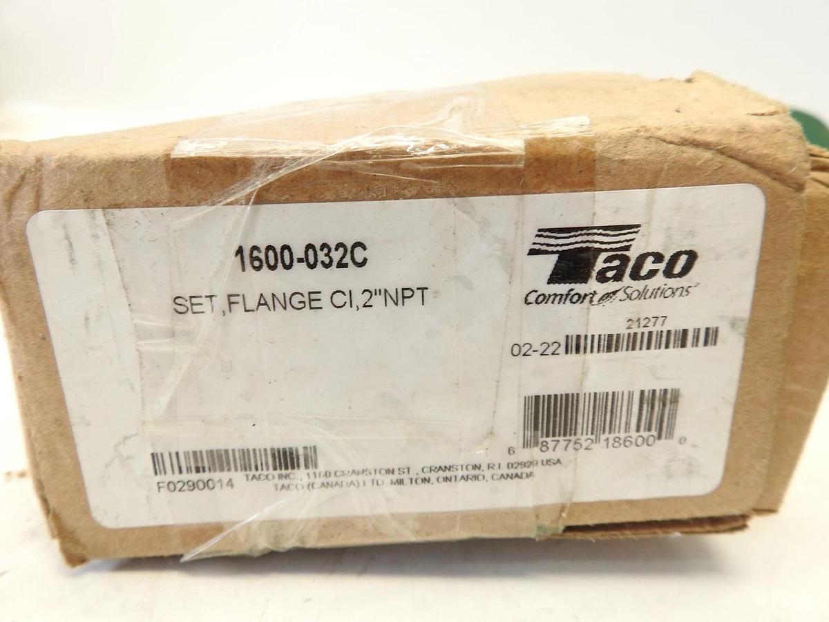 NEW TACO 2" NPT Cast Iron Flange Set w/Bolts & Gaskets 1600-032C