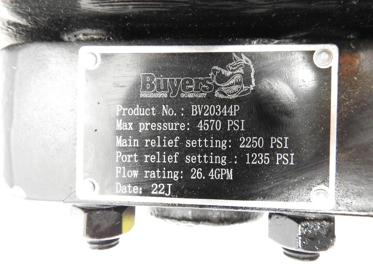 New Oem Buyers Products BV20344P 21 GPM Valves 4-Way with 2 Port Reliefs and Pow