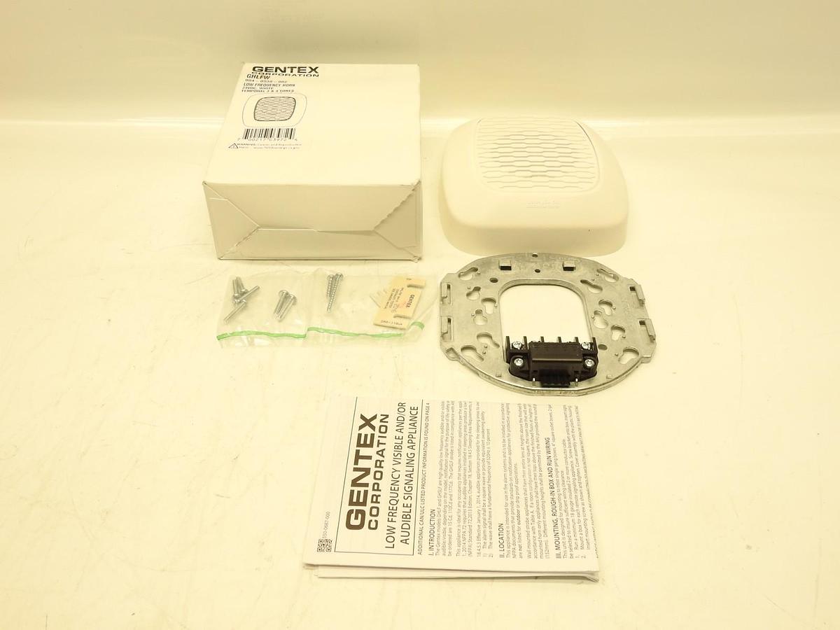 Gentex GHLFW Low Frequency Horn Fire Alarm (904-0530-002) - White 700217039724