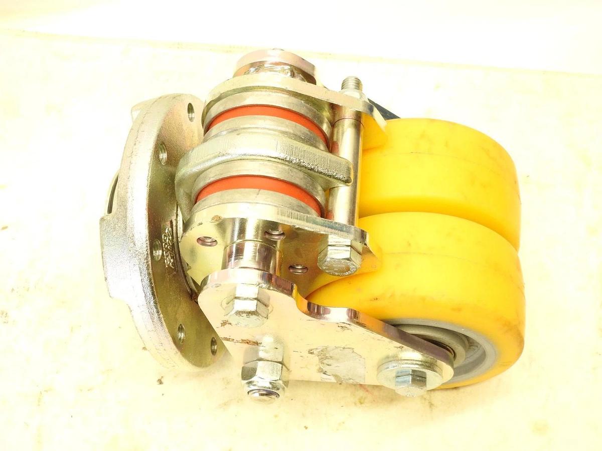 CROWN FORKLIFT PALLET JACK DOUBLE DUAL CASTER WHEEL 847350-640-12-3 51-2023 NEW