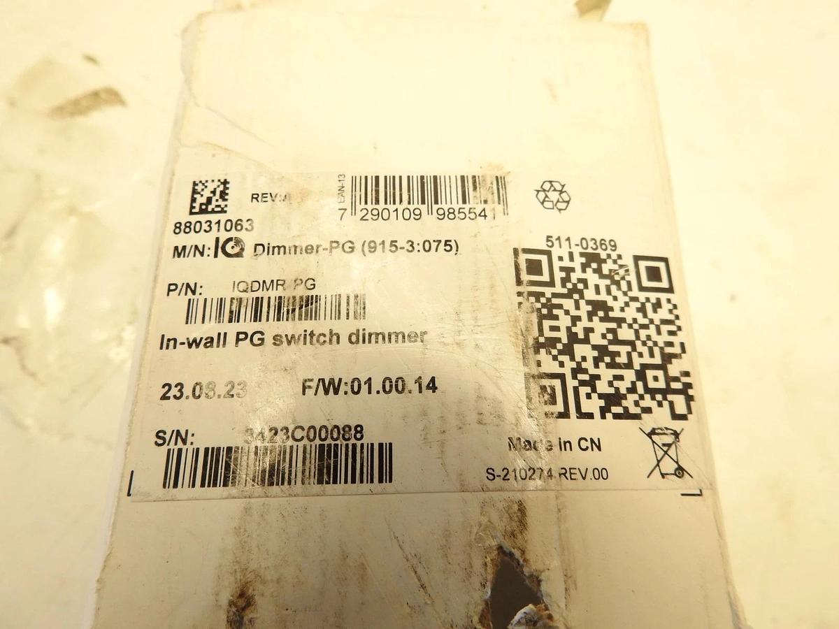 Qolsys IQDMR-PG IQ Dimmer-PG PowerG In-Wall Dimmer Switch