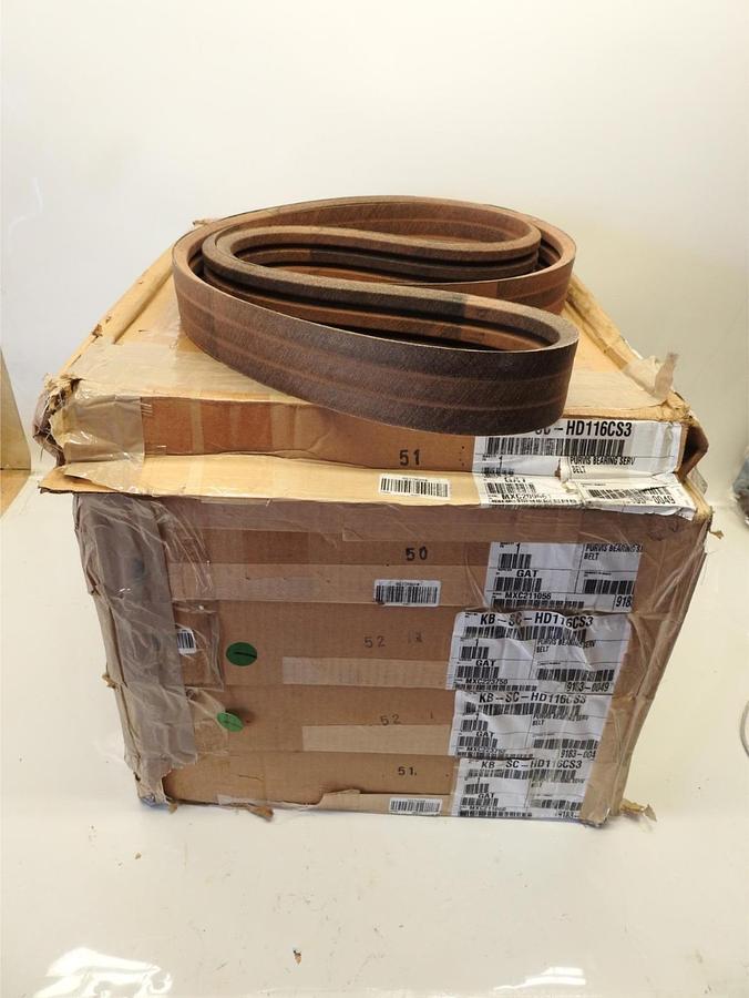 Lot Of 5 Gates KB-SC-HD116CS3 Wedge Belt for Purvis Industries Bearing Service B