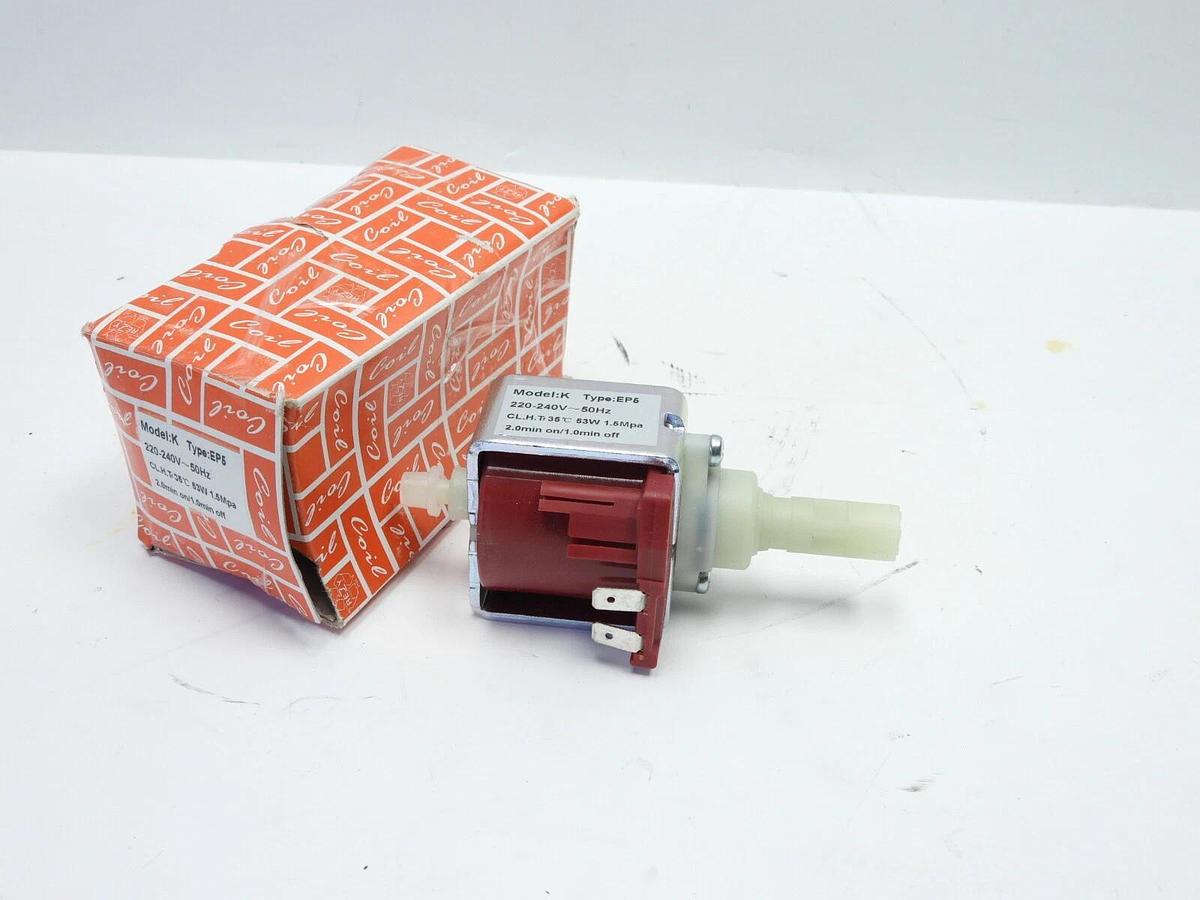 New EP5  Model K Water Pump 220-240V 53W 2 Min On/ 1 Min Off For Coffee Machine