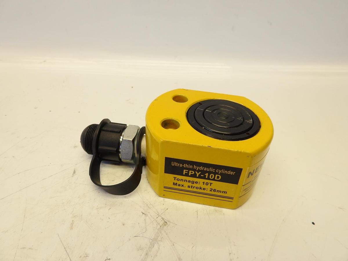 Newtry Hydraulic Jack Cylinder 10T Low Profile - FPY-10D - 26mm Max Stroke
