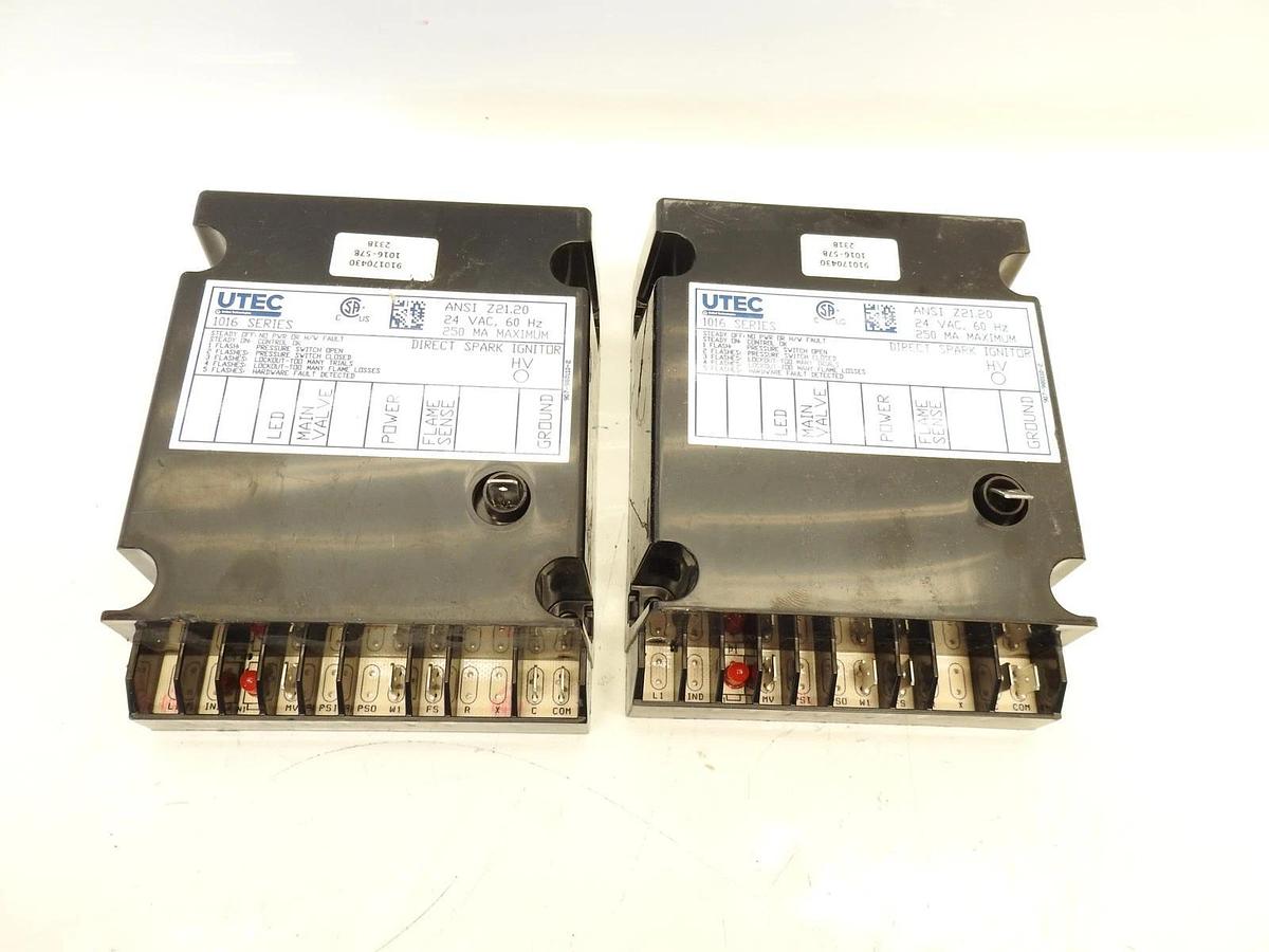 Lot Of 2 UTEC 1016 Series OEM Part LENNOX Direct Spark Ignition Control Module