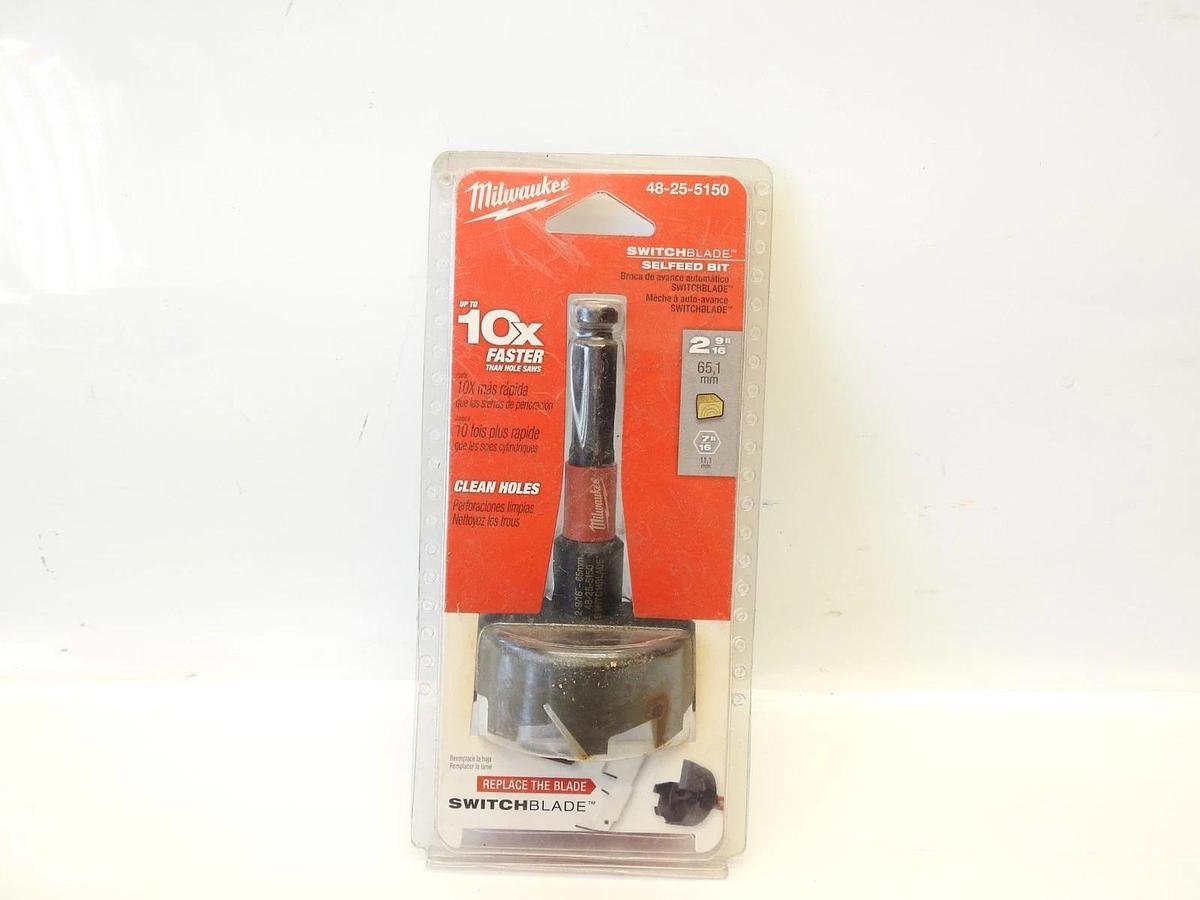 New Oem Milwaukee 2-9/16" Switchblade Selfeed Drill Bit 48-25-5150